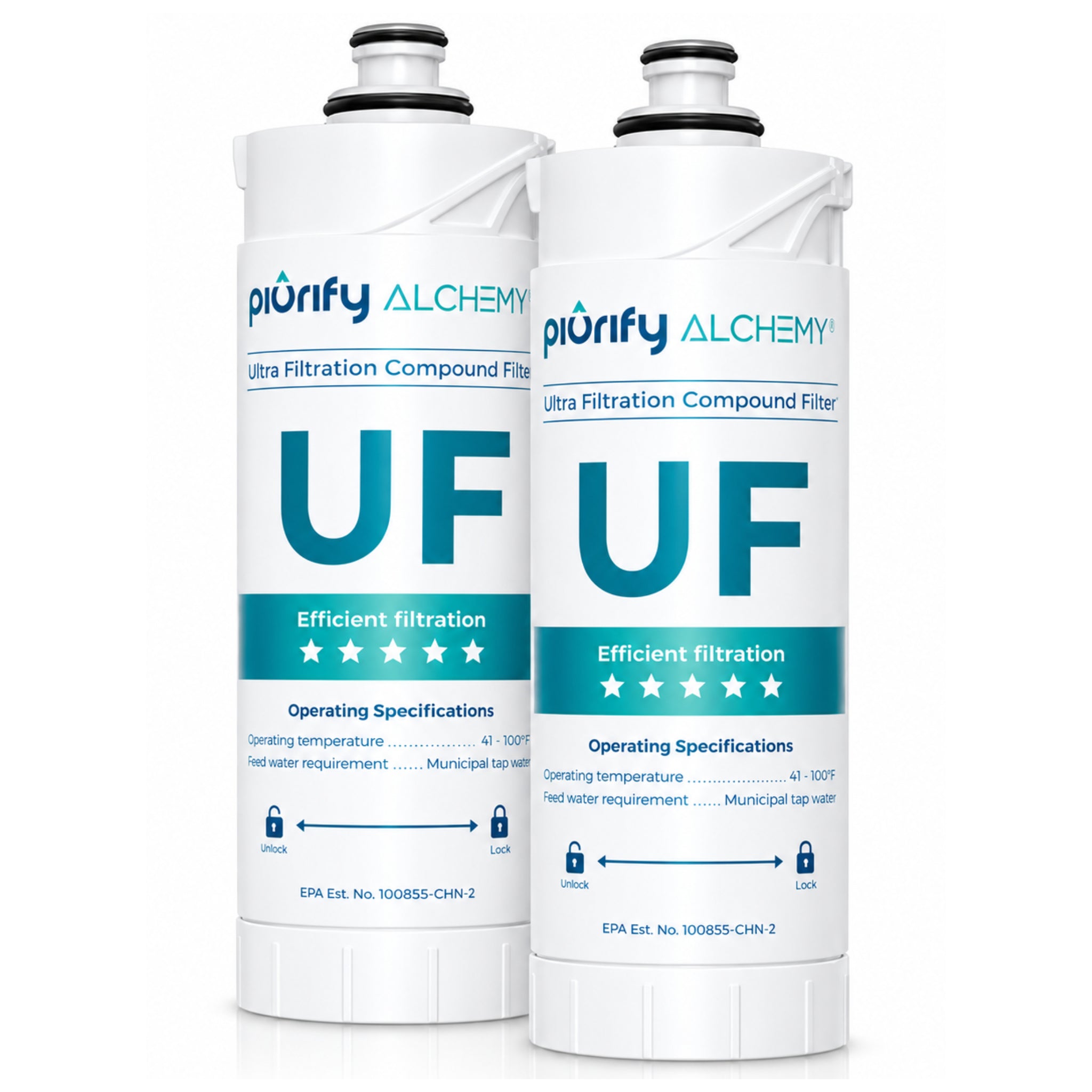 2-Pack UF Replacement For ALCHEMY® Electric Water Filter – Piurify