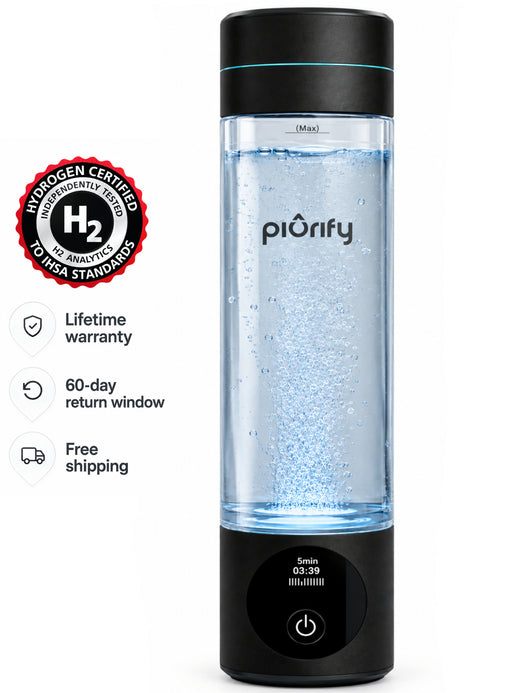 PIURIFY Hydrogenator® Hydrogen Water Bottle - Black