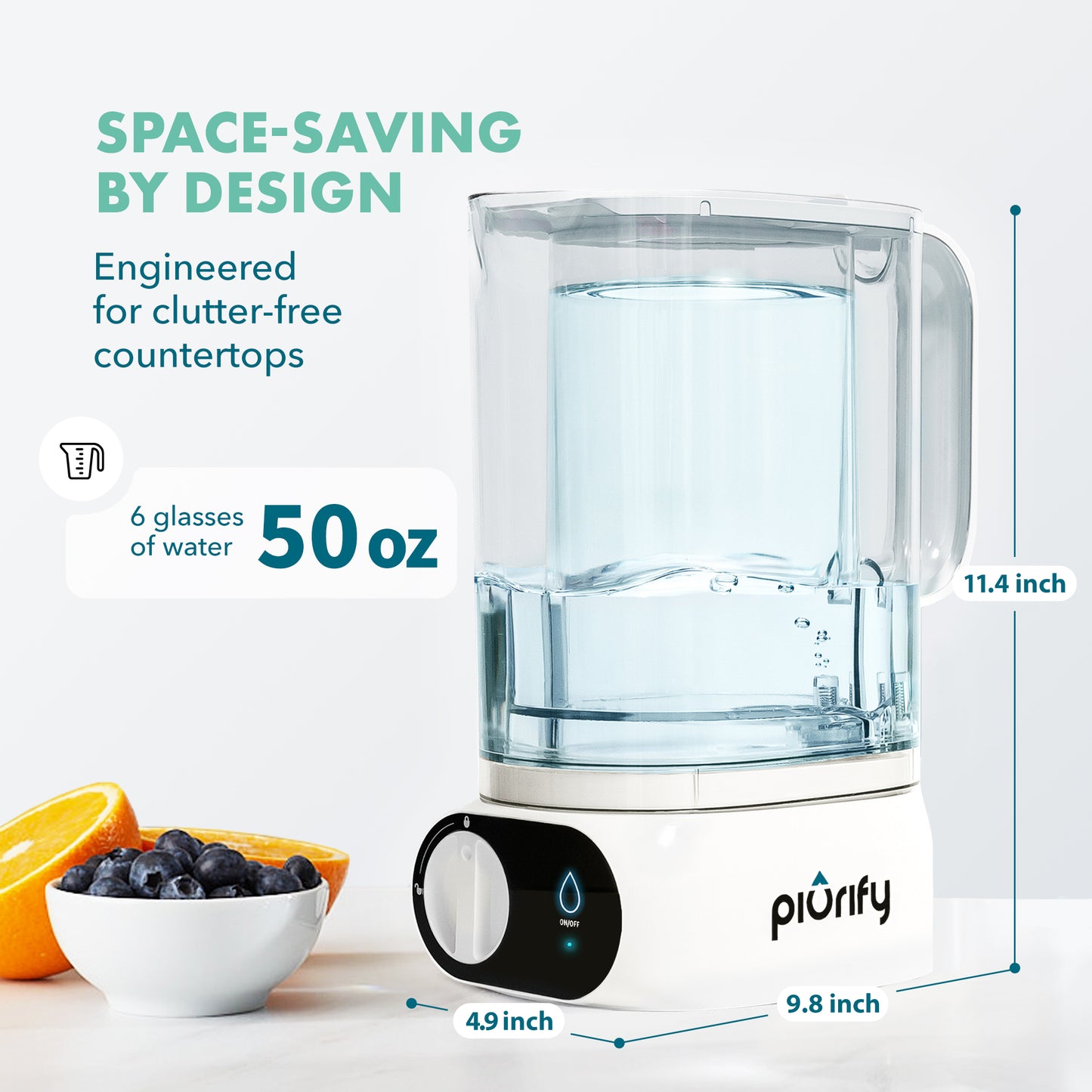 Alchemy® Electric Water Filter Pitcher