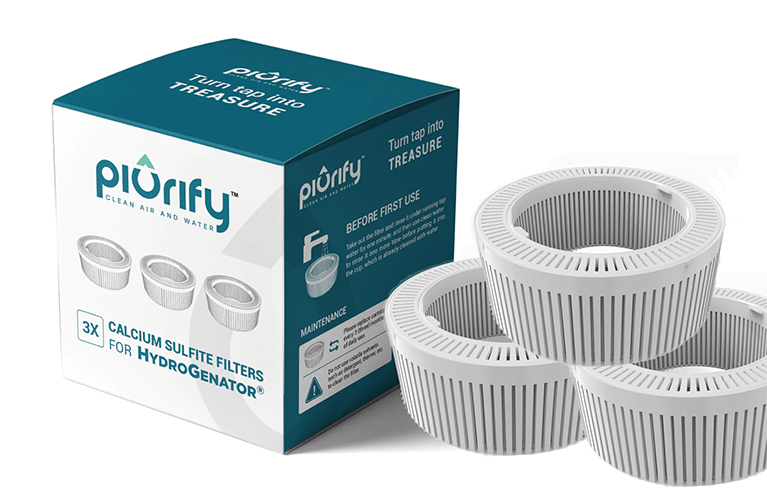 PIURIFY 3-Pack Calcium Sulfite Filter For Water Hydrogen Infuser - Piurify
