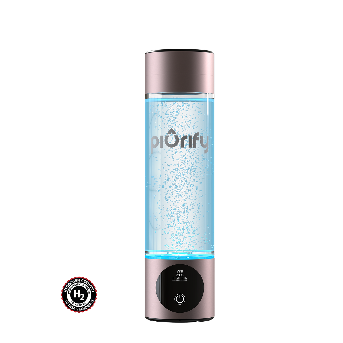 PIURIFY Hydrogenator® Bottle - Pink