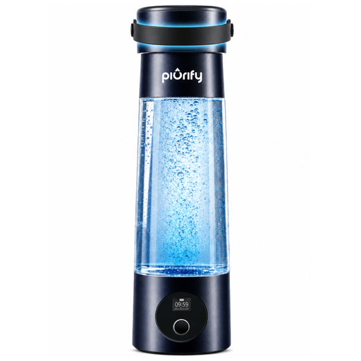 Hydrogenator® Bottle with Handle - Dark Blue