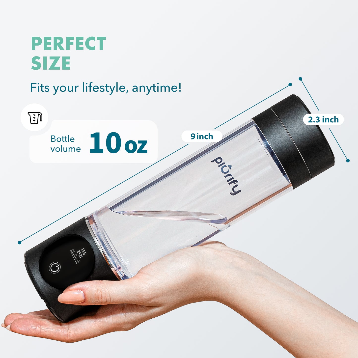 PIURIFY Hydrogenator® Bottle - Black