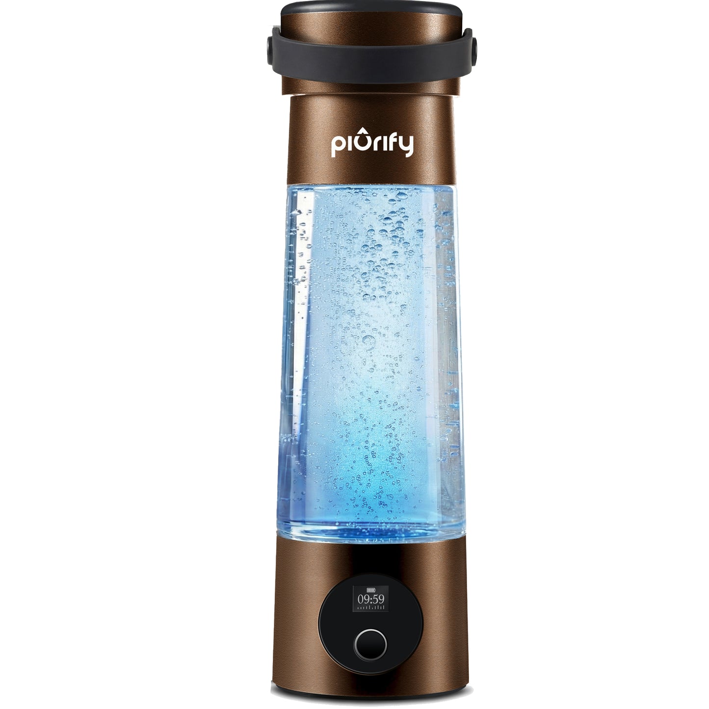 Hydrogenator® Bottle with Handle - Brown