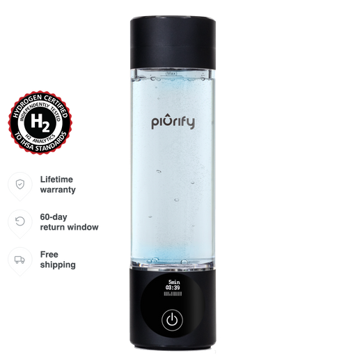 PIURIFY Hydrogenator® Hydrogen Water Bottle - Black