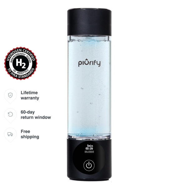 PIURIFY Hydrogenator® Hydrogen Water Bottle - Black