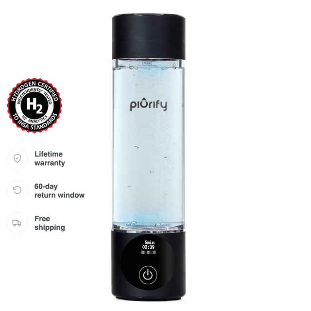 PIURIFY Hydrogenator® Hydrogen Water Bottle - Black