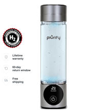 PIURIFY Hydrogenator® Hydrogen Water Bottle - Silver